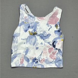 Mono B Floral Watercolor Print Tank Top Size Small